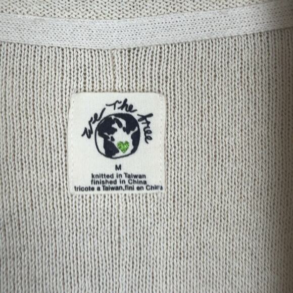 Free People We The Free Desert Knit Blazer Oversized Women Beige Size M - Picture 14 of 16